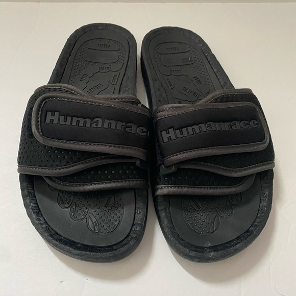 Adidas Human Race Chancletas Slides Mens Size 5 /Womens Size 6 New - Picture 1 of 3